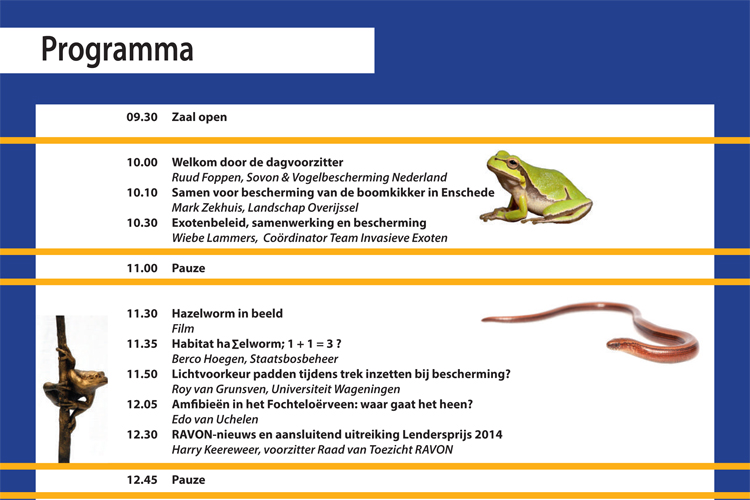 RAVON-dag 2014 Programma