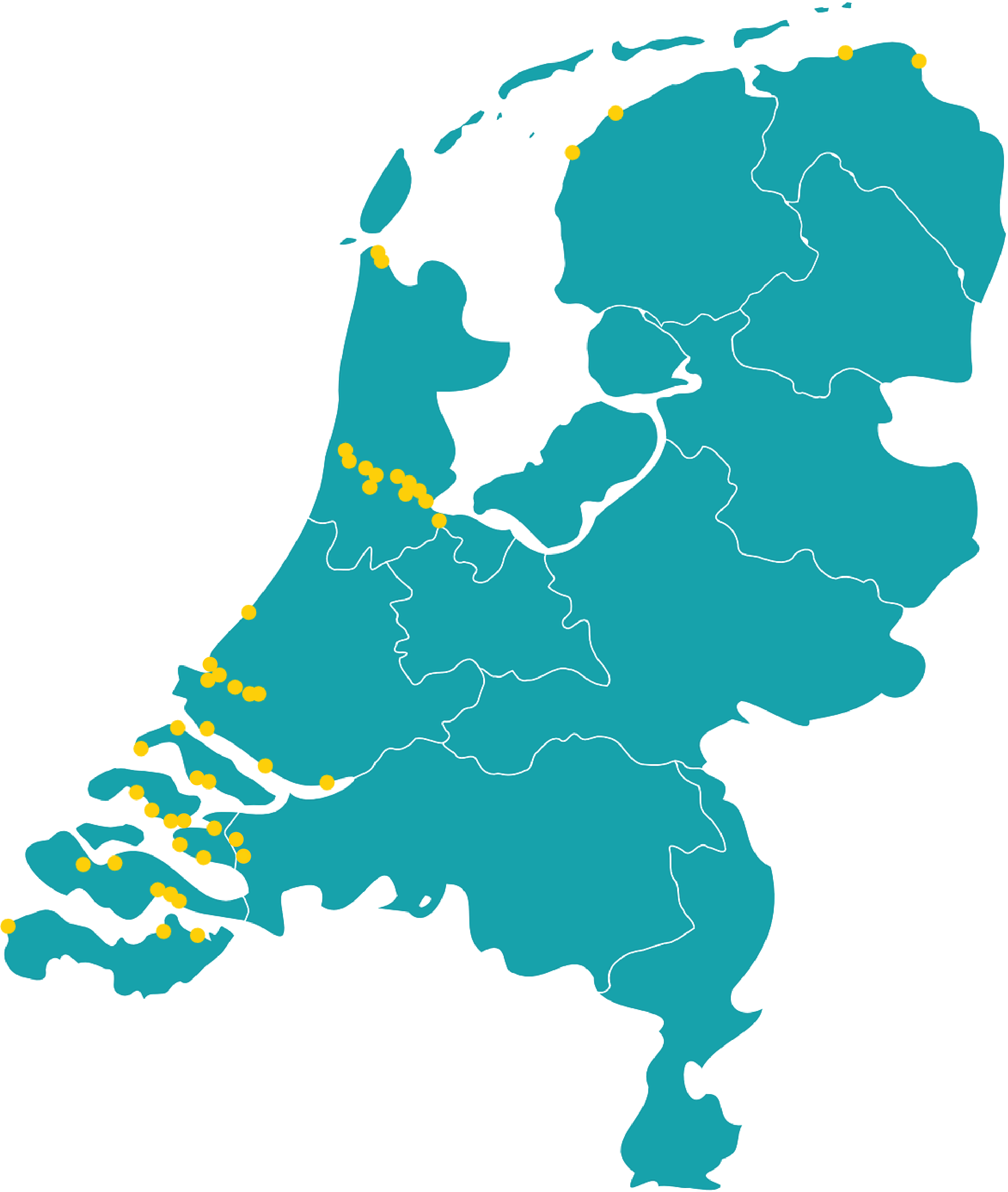 Locaties kruisnetmonitoring